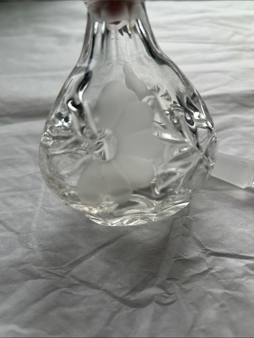 Crystal Glass Decorative Perfume Bottle - Clear - Picture 6 of 7